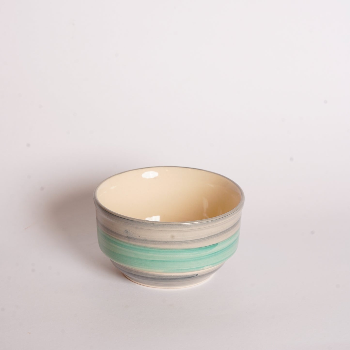 Caffeine Ceramic Handmade Sea Green Studio katori Bowl (Set of 2) - Caffeine Premium Stoneware