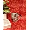 Caffeine Ceramic Handmade White and Dark Grey Printed Coffee Mug (Set of 2) - Caffeine Premium Stoneware