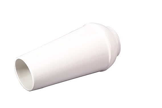 Caffeine Ceramic Handmade Glossy White Studio Cylindrical Vase (1 Pc)