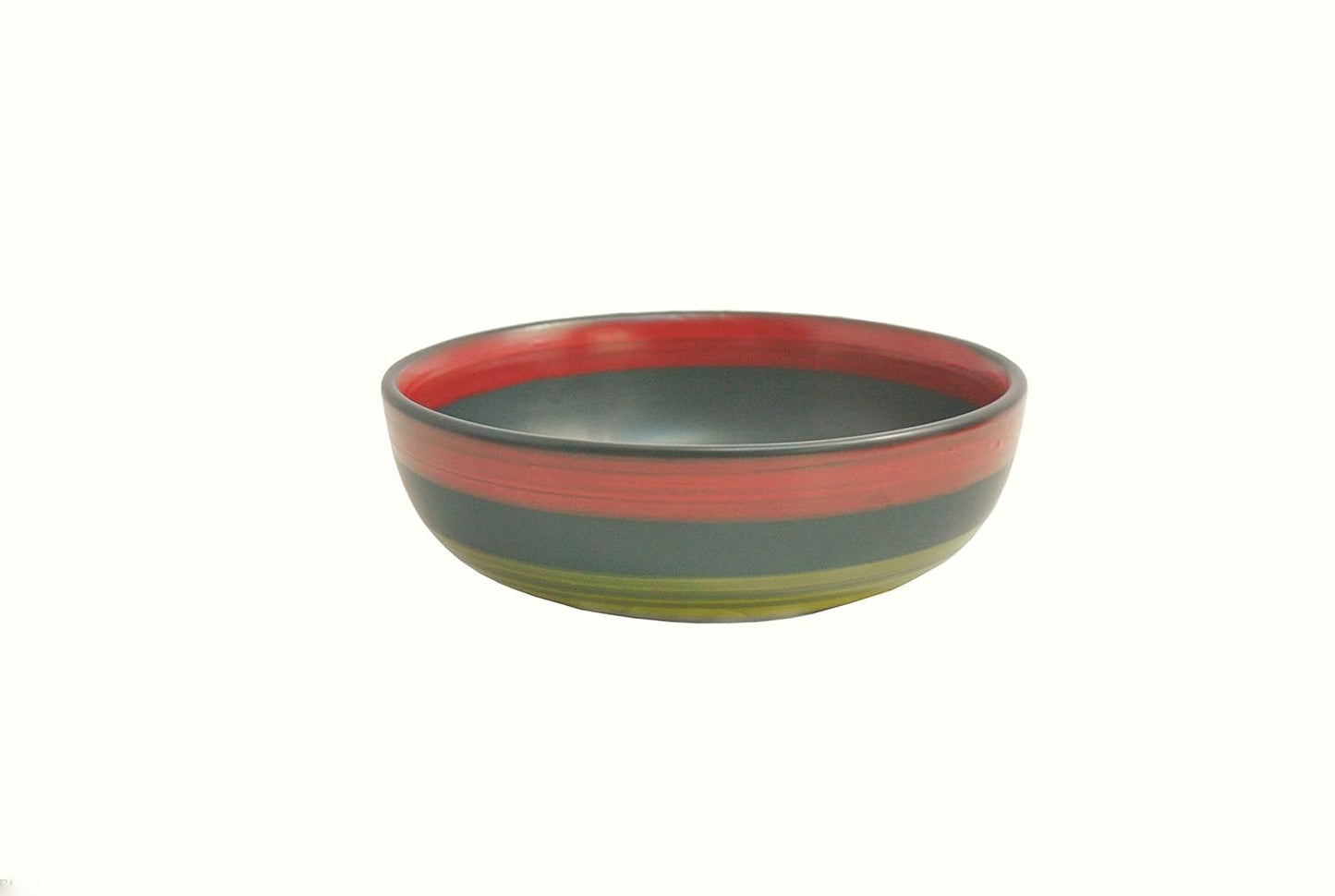 Caffeine Ceramic Handmade Green Chandrakari Dinner Set (19 pcs.)