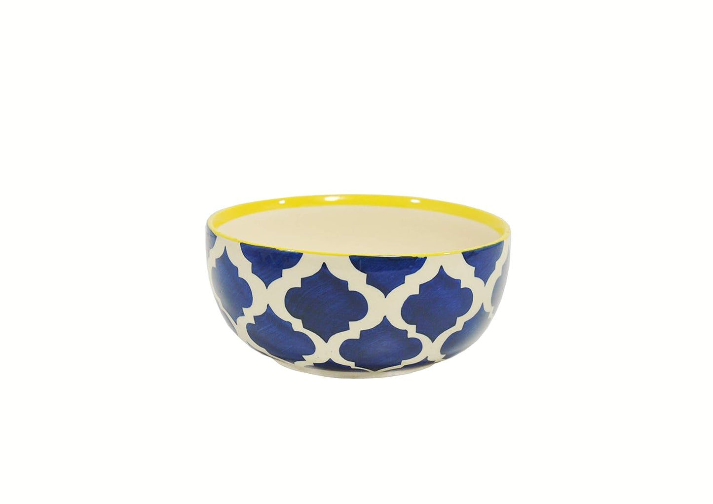 Caffeine Ceramic Handmade Stoneware Blue Umrao Dinner Set (19 pcs)