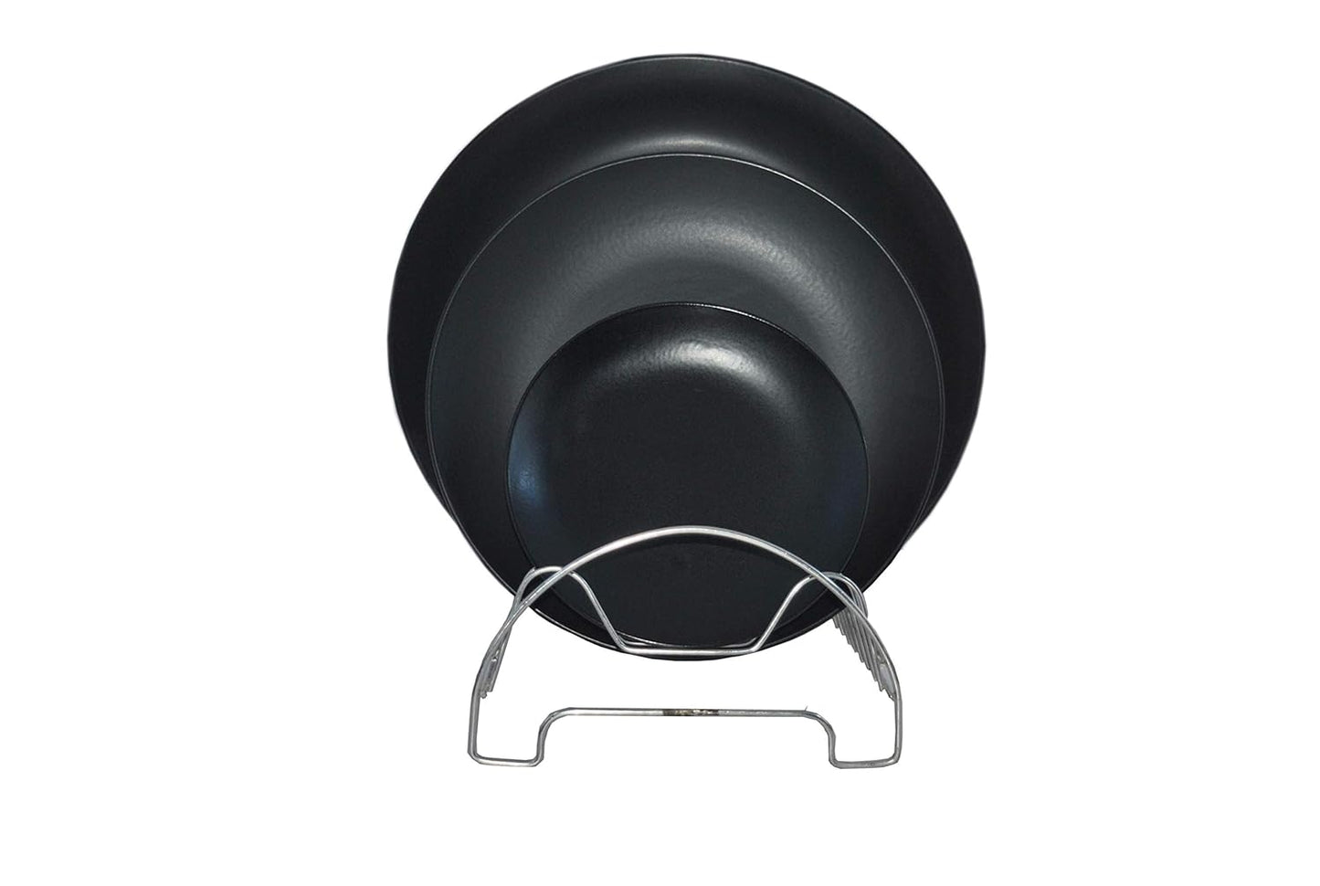 Caffeine Ceramic Handmade Black Matte Dinner Set (19 pcs)