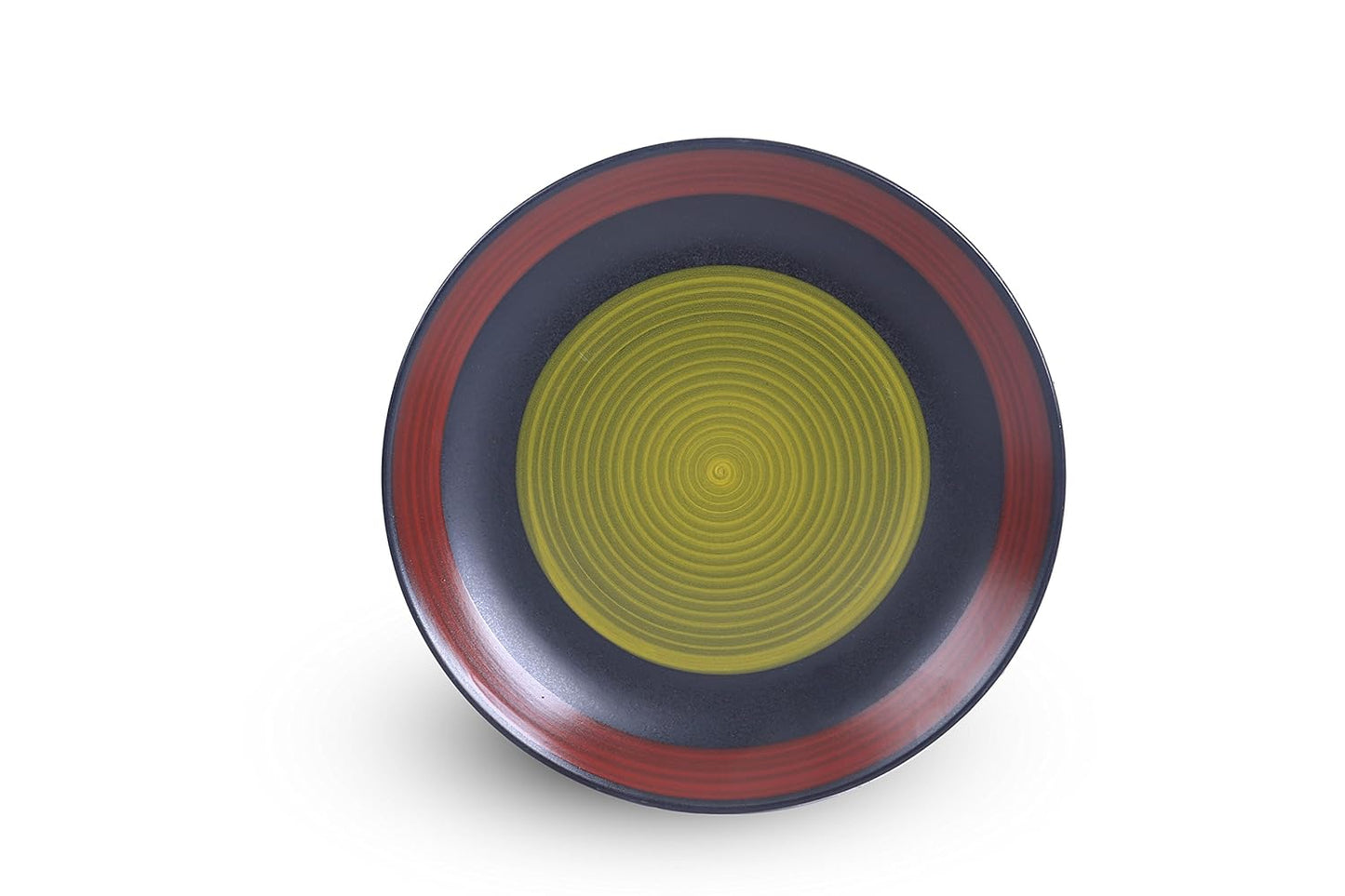 Caffeine Ceramic Handmade Green Chandrakari Dinner Set (37 pcs.) - Caffeine Premium Stoneware