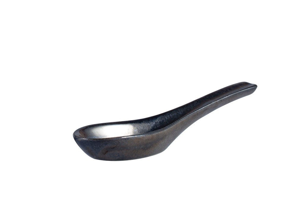 Caffeine Ceramic Handmade Black Bubble Double Handled Soup Bowl (Set of 2) - Caffeine Premium Ceramic