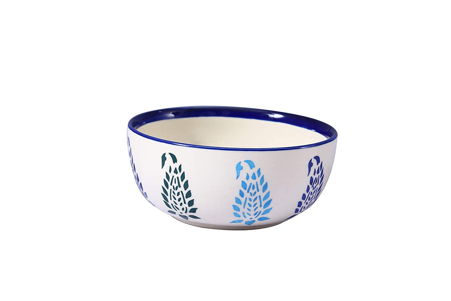 Blue Boota design bowl made of ceramic, ideal for serving curries or snacks