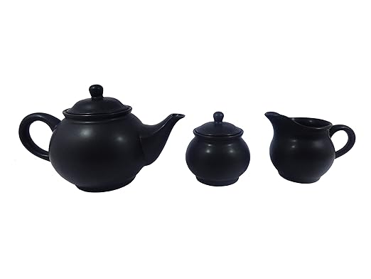 Caffeine Premium Ceramic Handmade Bold Black Tea Set (15 Pcs) - Caffeine Premium Stoneware
