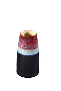 Ceramic multicolour vase