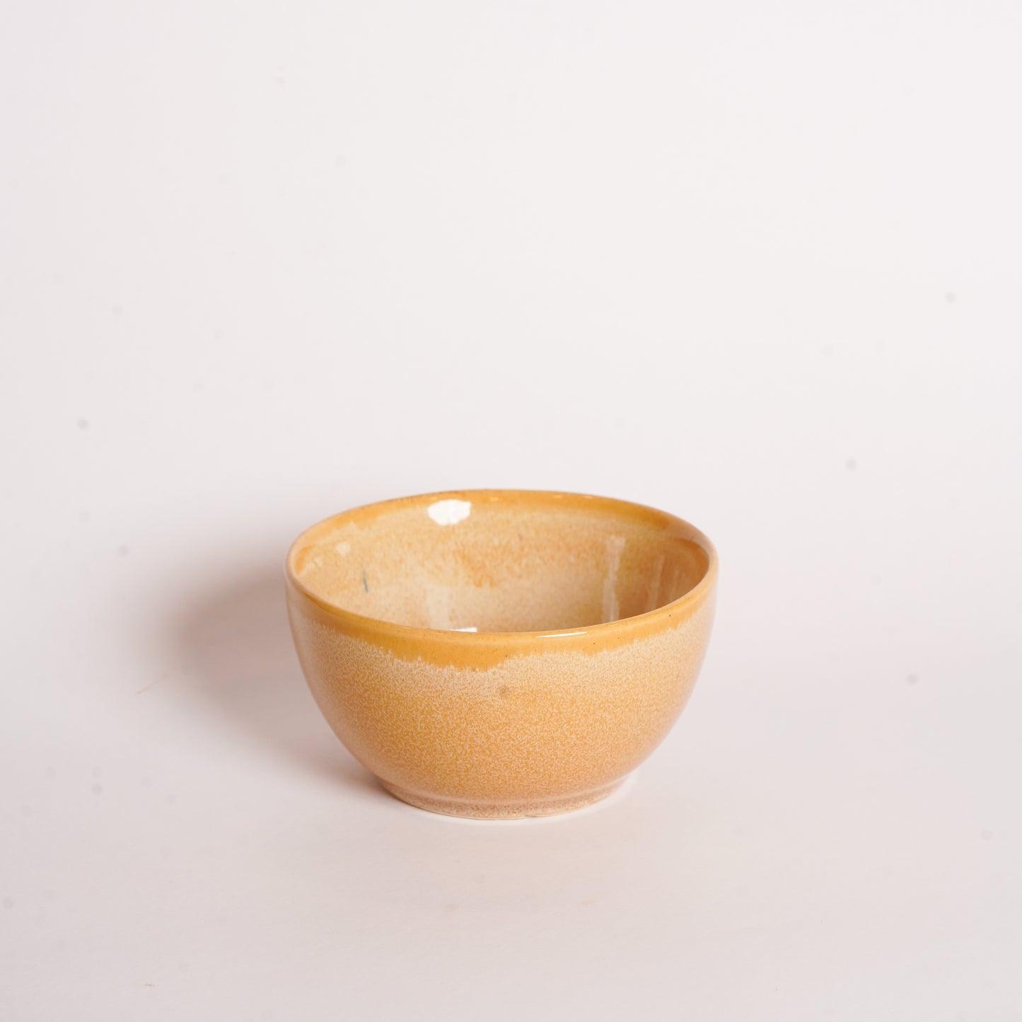 Caffeine Ceramic Handmade Cream Glossy katori bowl (Set of 2) - Caffeine Premium Stoneware