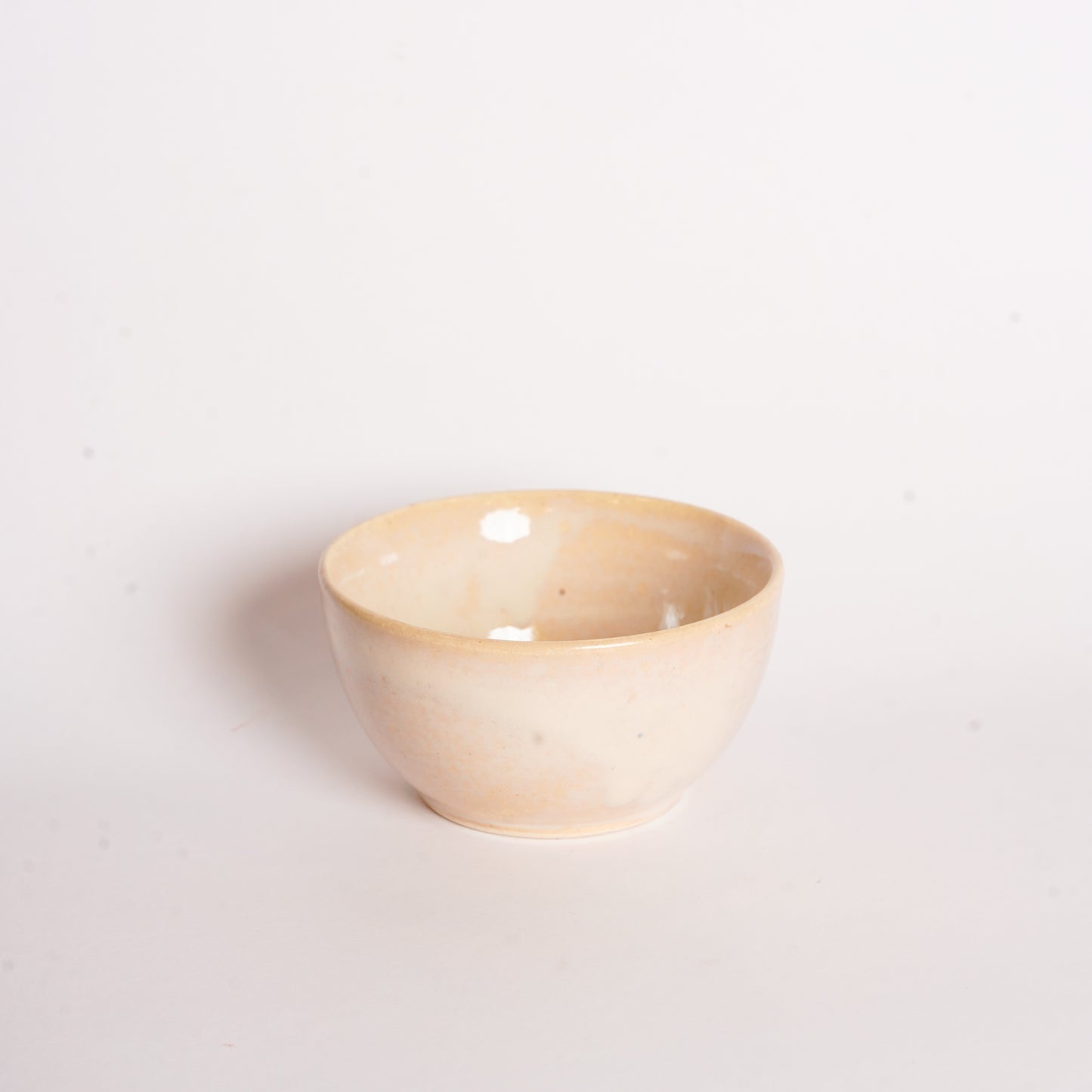 Caffeine Ceramic Handmade Cream Glossy katori Bowl (Set of 6) - Caffeine Premium Stoneware