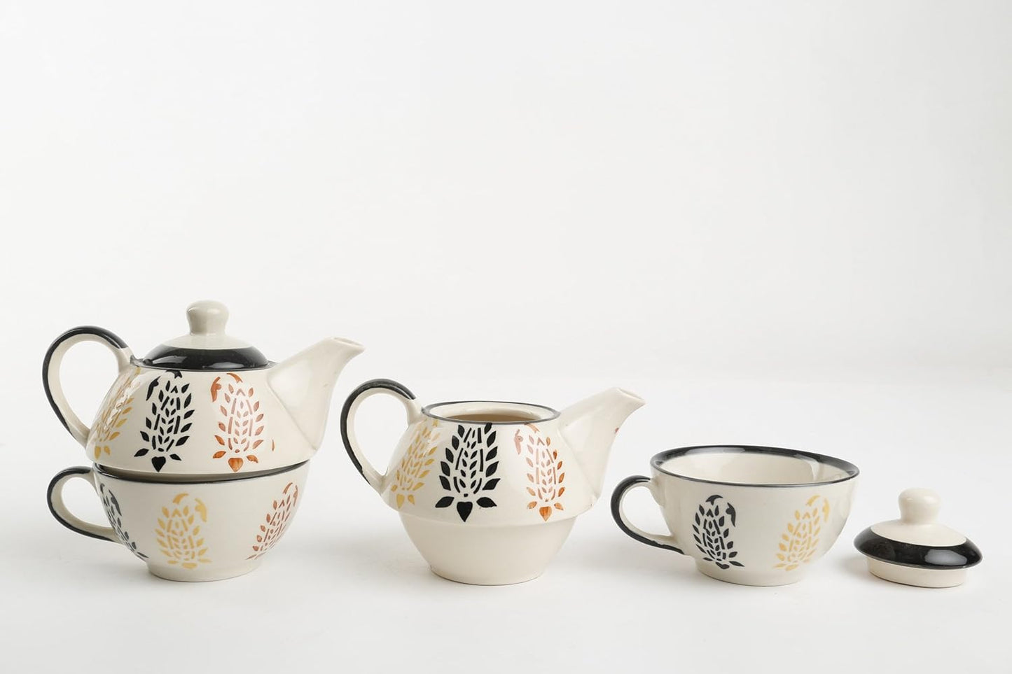 Caffeine Premium Ceramic Handmade Tea Pot