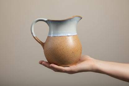 Caffeine Ceramic Handmade Stoneware Matte Brown Water Jug (Set of 1, 1800 ml)