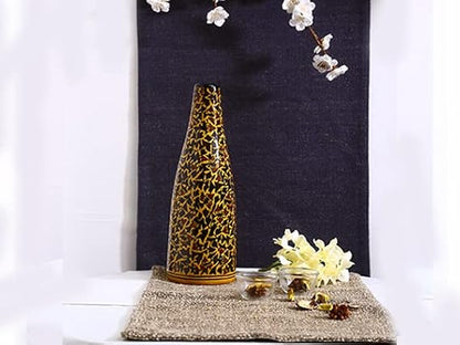 Caffeine Ceramic Handmade Brown Sehra vase&nbsp; (1 Pc).