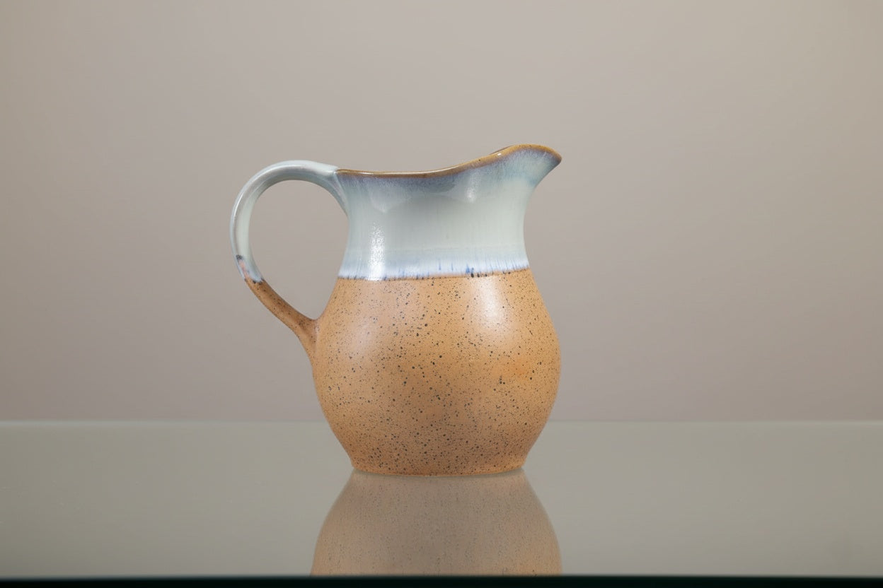 Caffeine Ceramic Handmade Stoneware Matte Brown Water Jug (Set of 1, 1800 ml)