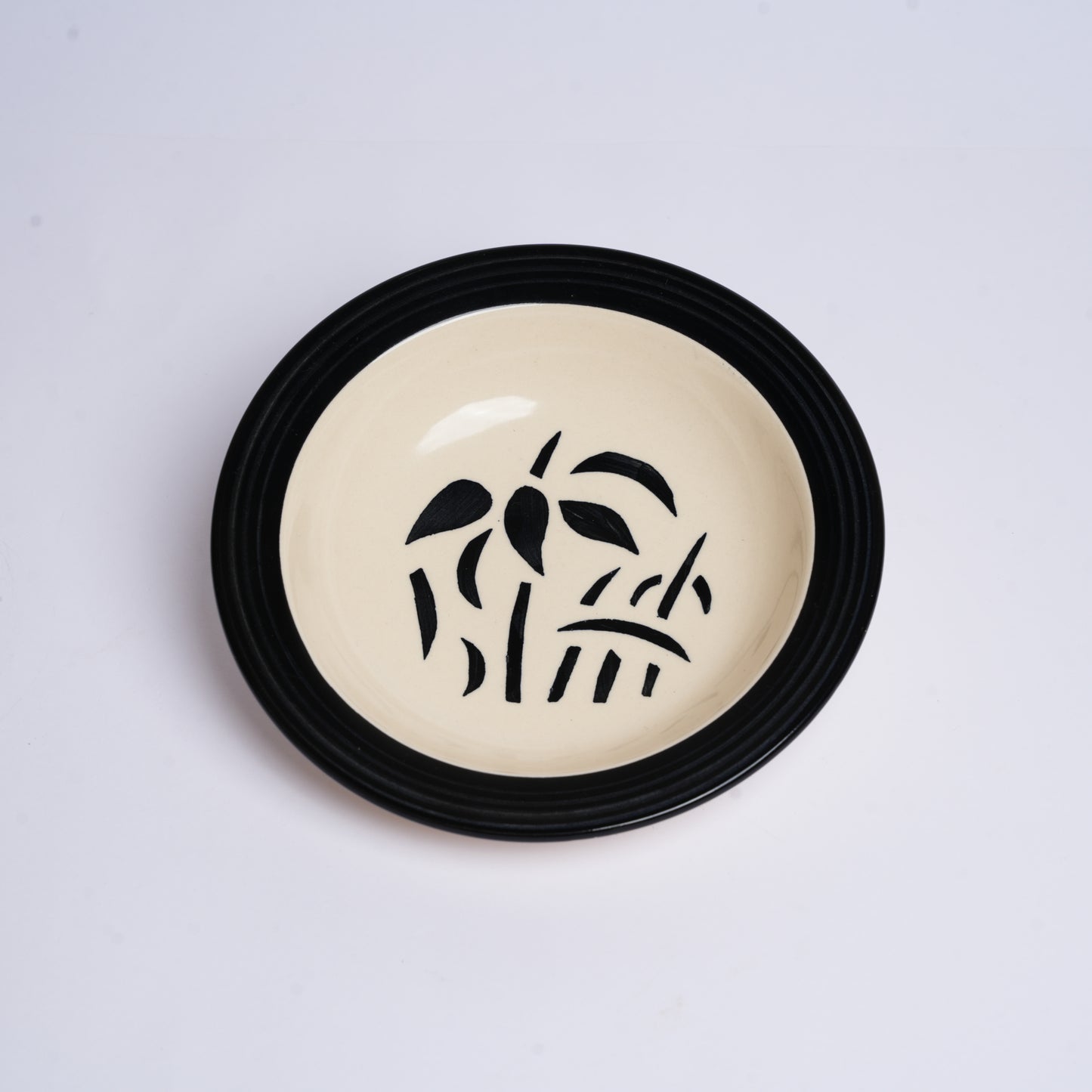 Caffeine Ceramic Handmade Stoneware Black Imperial  7"Soup Plate set of 6 - Caffeine Premium Stoneware
