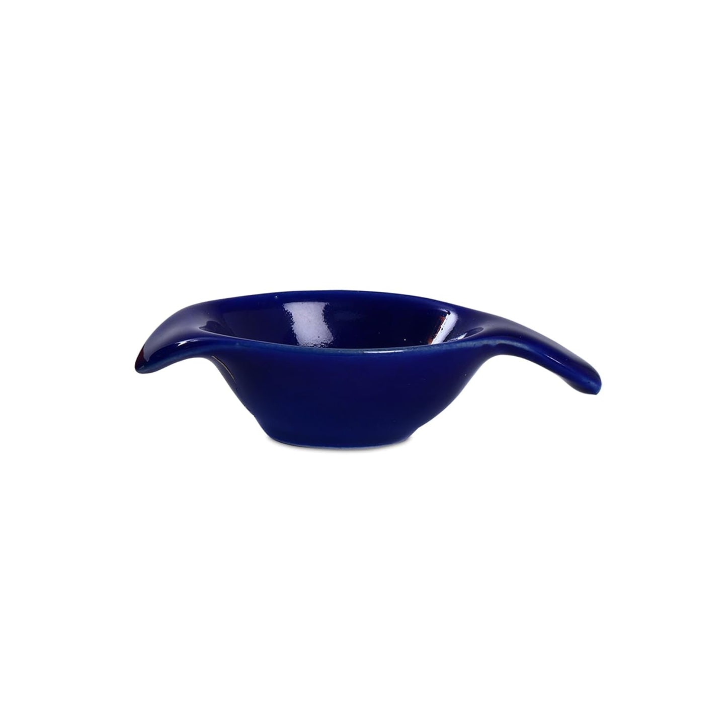 Caffeine Ceramic Stoneware Handmade Blue Glossy Dip and Sauce (Set of 4, 40 ml) - Caffeine Premium Stoneware
