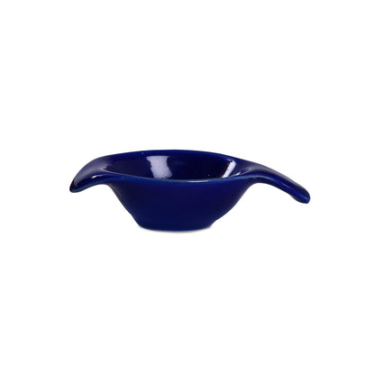 Caffeine Ceramic Stoneware Handmade Blue Glossy Dip and Sauce (Set of 4, 40 ml) - Caffeine Premium Stoneware