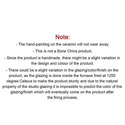 Caffeine Ceramic Handmade Yellow Leaf Combo Dinner Set (4 pcs.)