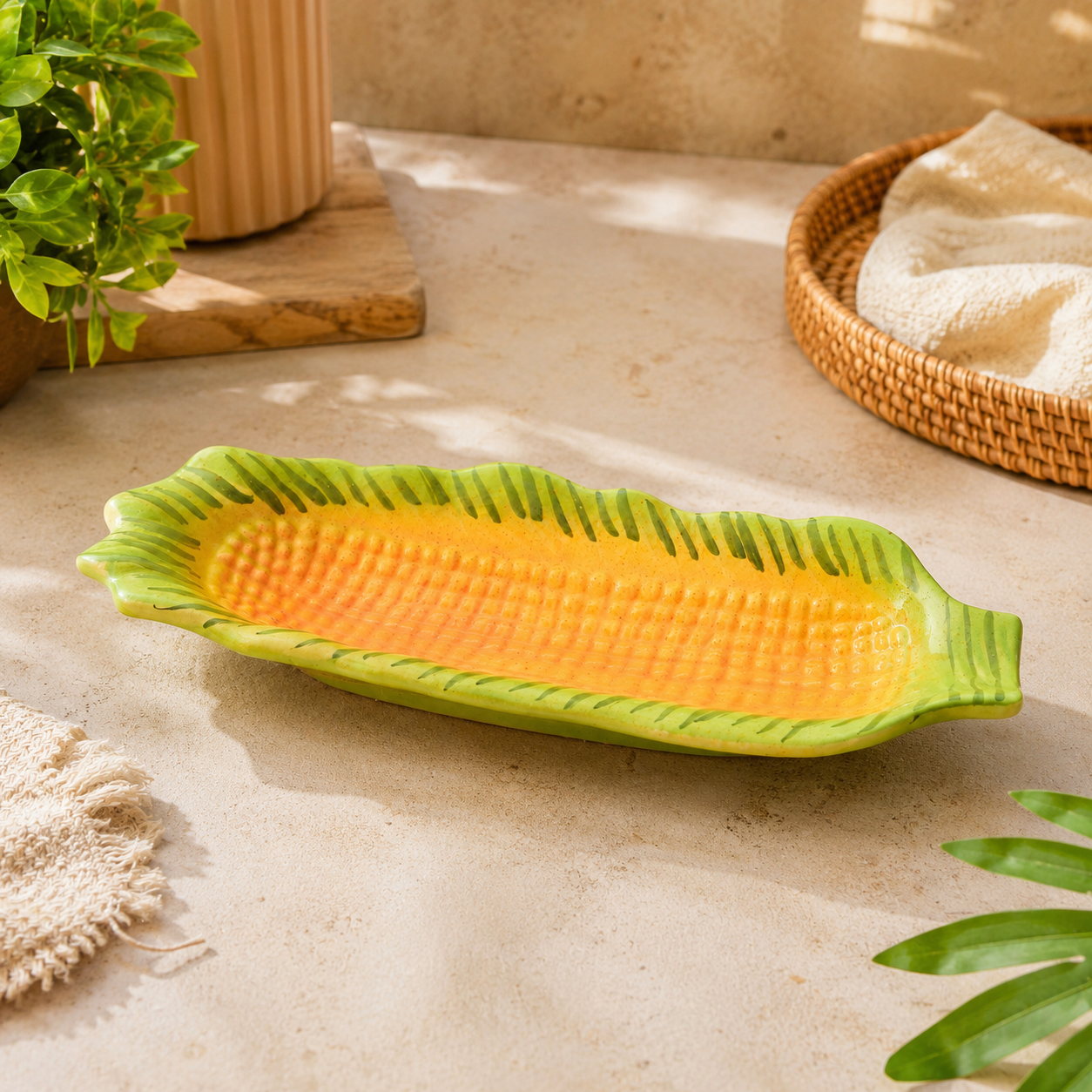 CORN & LEAF PLATTER