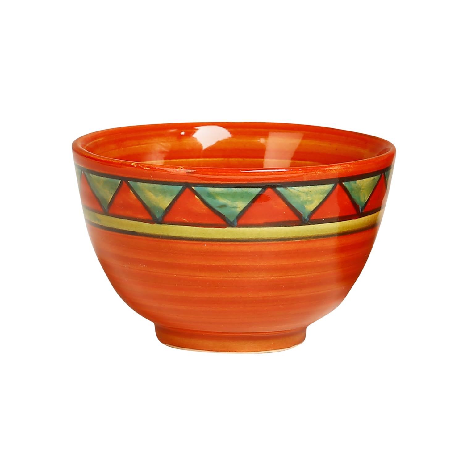 Caffeine Ceramic Handmade Rustic Brown Dessert Bowl (Set of 2, 150 ml) - Caffeine Premium Stoneware