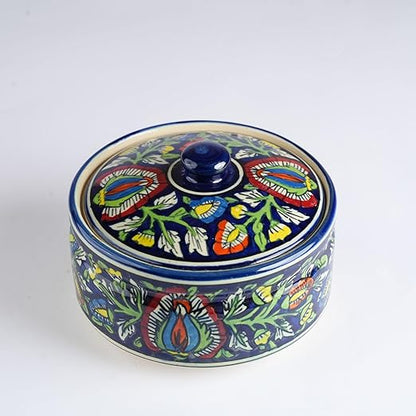 caffeine Ceramic Handmade Jaipuri Serving Donga Casserole (Set of 1, Small)