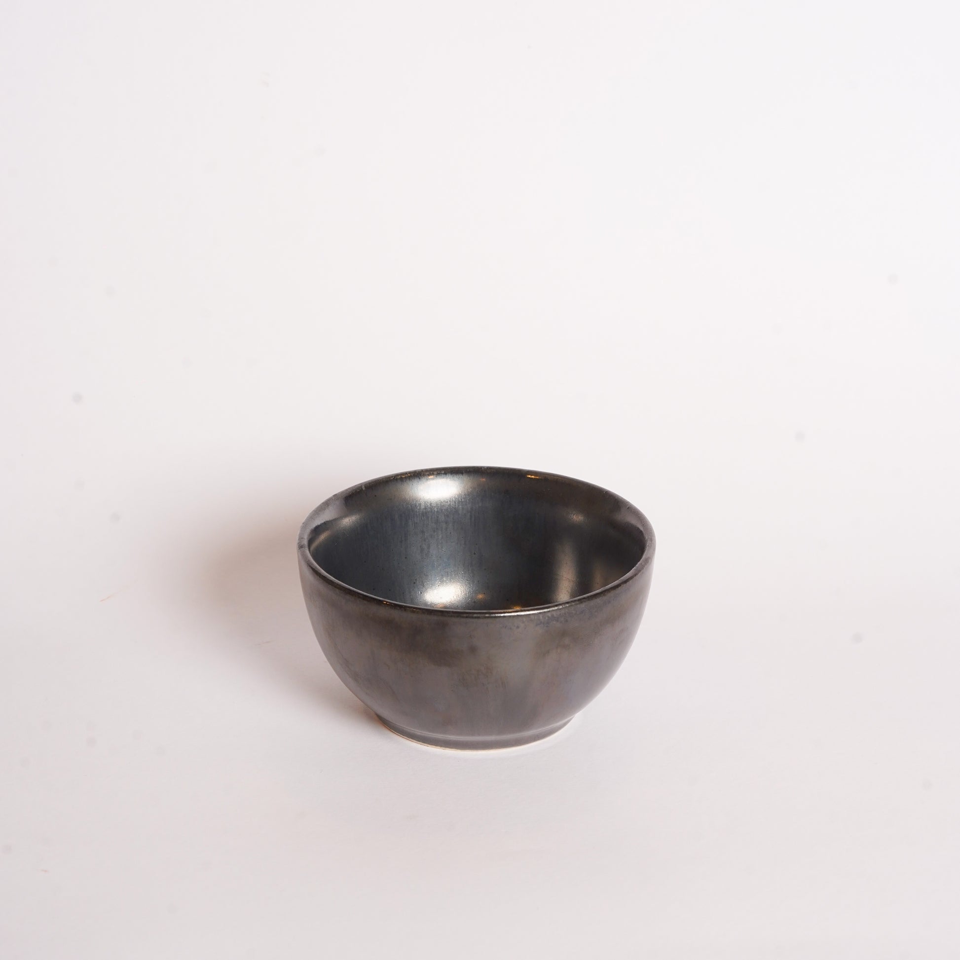Caffeine Ceramic Handmade Black Metallic katori Bowl (Set of 6) - Caffeine Premium Stoneware