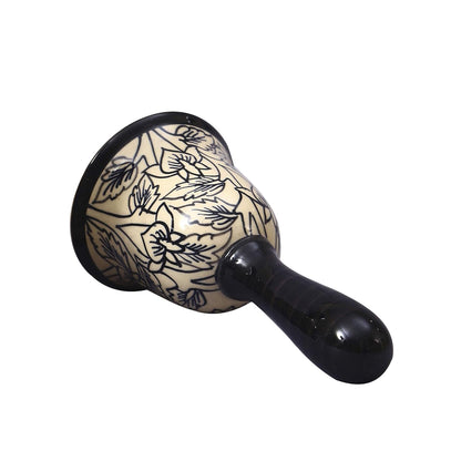 Caffeine Ceramic Stoneware Handmade Black Perru Dinner Bell set 1 - Caffeine Premium Stoneware