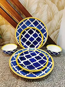 Blue_Ceramic_Combo_Dinner_Set_6 - Caffeine Premium Ceramic