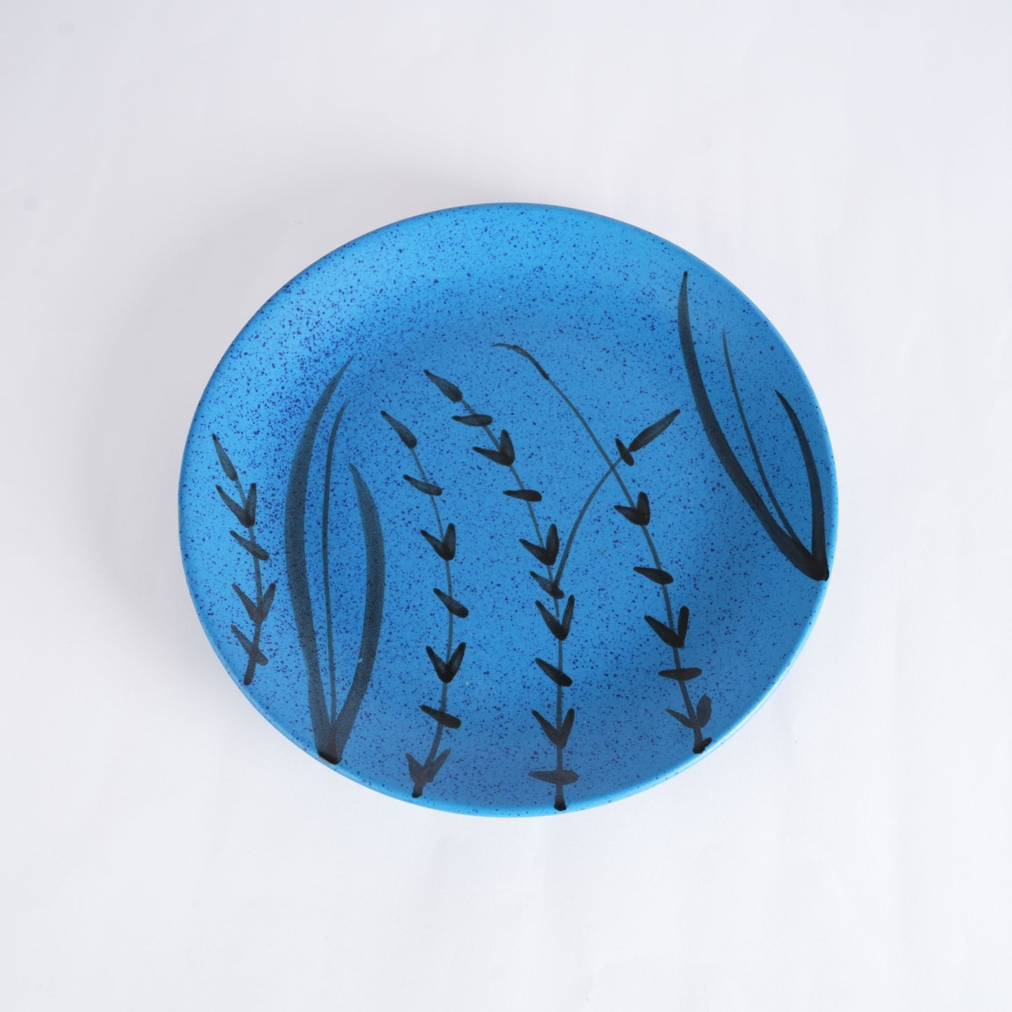 Caffeine Ceramic Handmade Stoneware Blue Turquoise Dinner Plate set of 4 - Caffeine Premium Stoneware