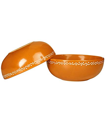 Caffeine Ceramic Handmade Brown Terracotta Serving Bowl (Set of 3) - Caffeine Premium Stoneware