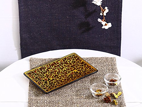 Caffeine_Ceramic_Handmade_Brown_Sehra_Rectangle_Snack_tray - Caffeine Premium Ceramic