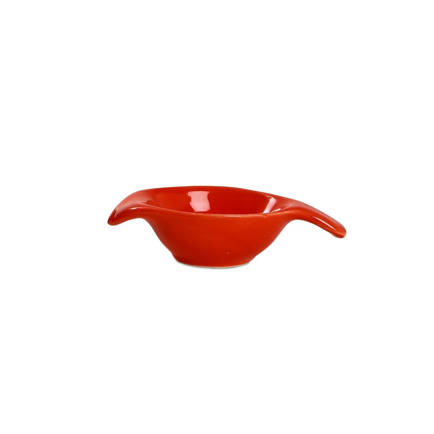 Caffeine Ceramic Handmade Red Glossy Dip and Sauce (Set of 4, 40 ml) - Caffeine Premium Stoneware