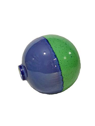 Artistic small ceramic green and blue vase designed to enhance home decor, gifting, and floral arrangement aesthetics.