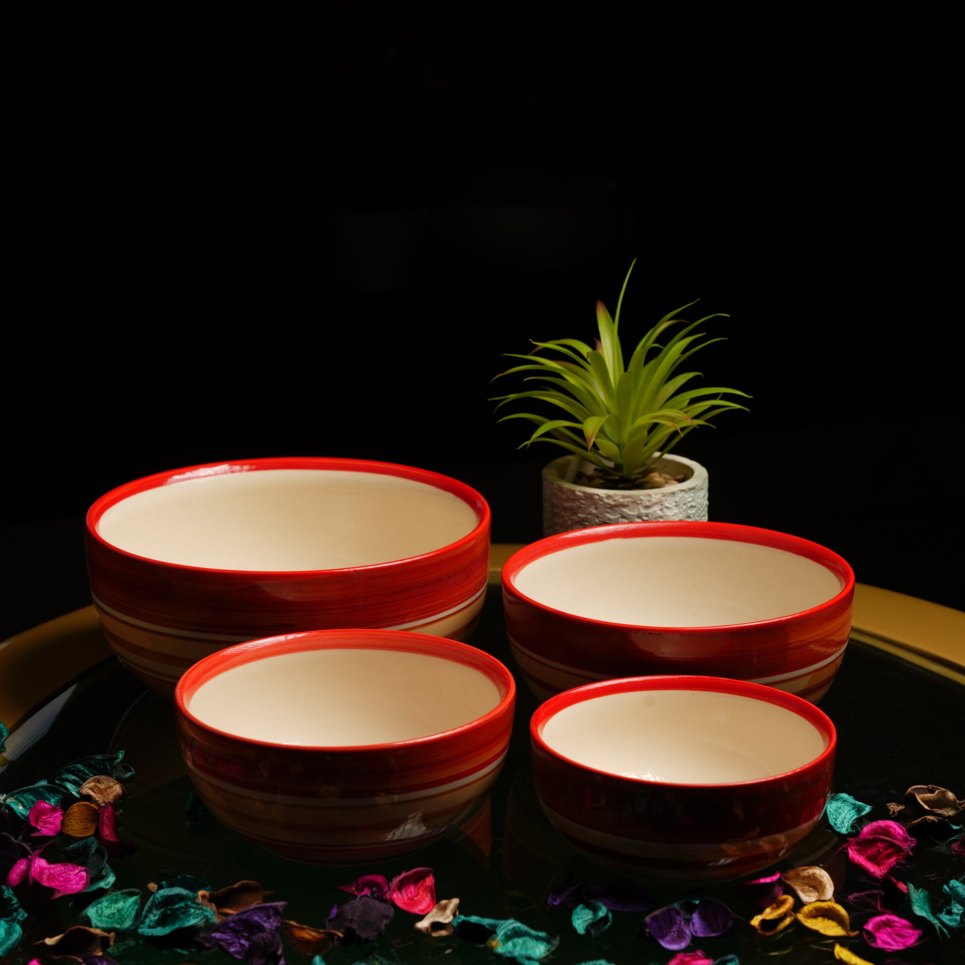 Ceramic_Orange_Illusion_Bowls - Caffeine Premium Ceramic