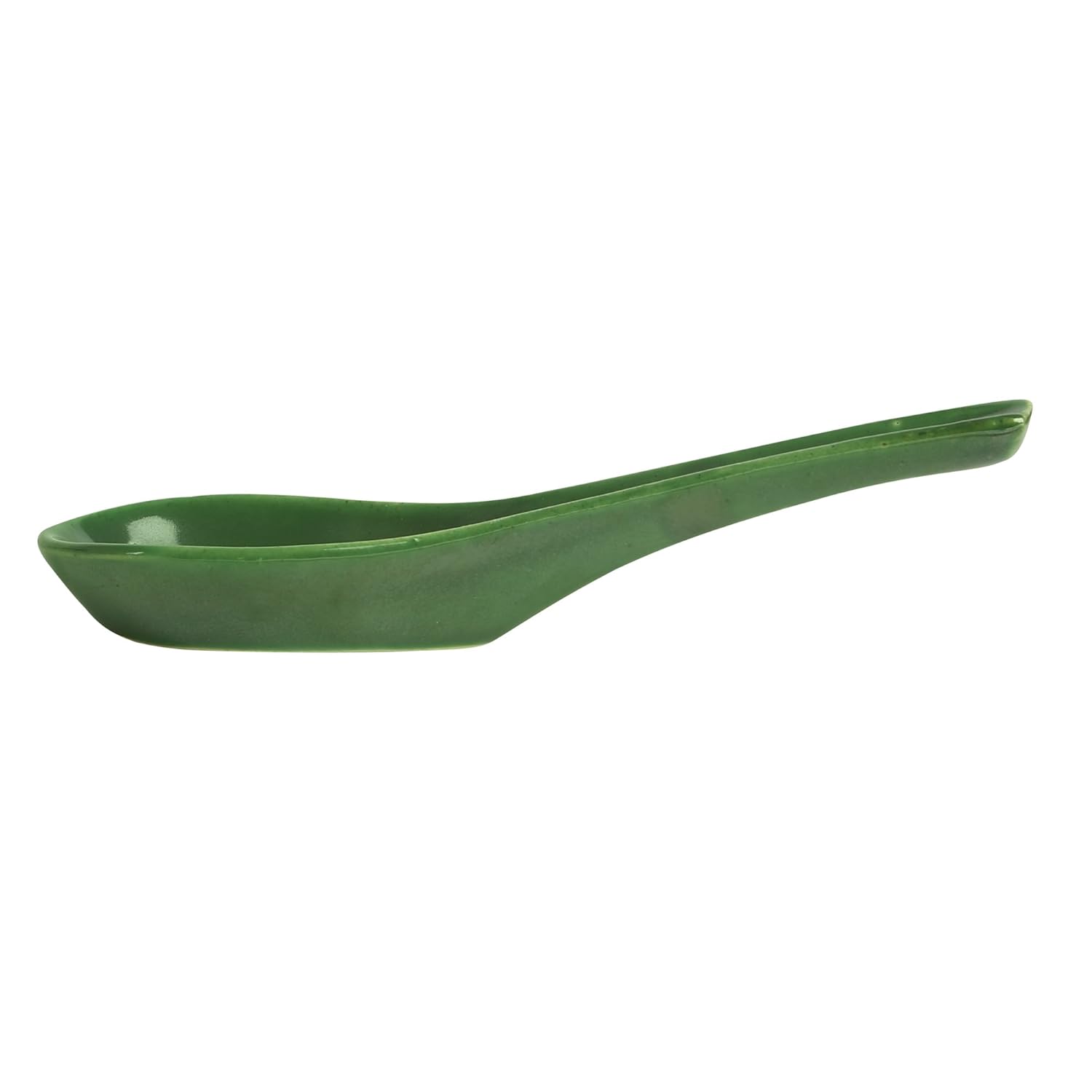 Caffeine Ceramic Handmade Green & Black Double Handled Soup Bowl with Spoon (Set of 2) - Caffeine Premium Stoneware
