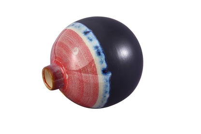 Decorative matki ceramic flower vase from Caffeine, handcrafted premium quality vase suitable for fresh flowers, artificial flowers, and dry stems.