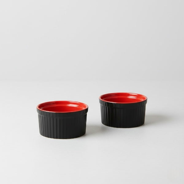 Ceramic bowl Red and Black