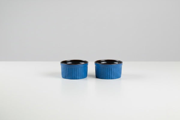 Ceramic bowl in Blue & Red