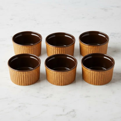 Ceramic_bowl_set_of_6_in_coffee - Caffeine Premium Ceramic