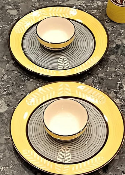Classic_Yellow_Leaf_Set_4 - Caffeine Premium Ceramic