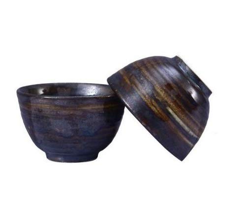 Caffeine Ceramic Handmade Wooden Brown Dessert Bowl (Set of 4) - Caffeine Premium Stoneware