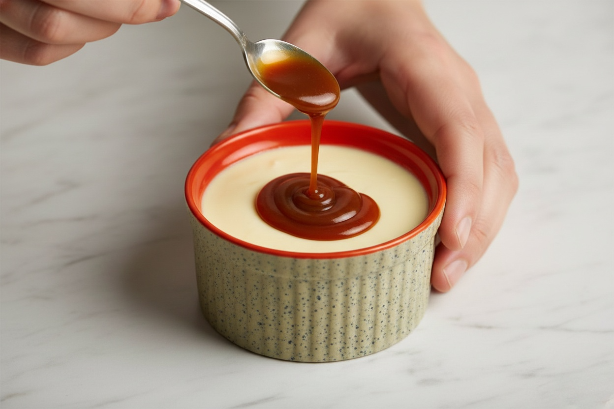 Caffeine Ceramic Handmade Matte Cream & Orange Ramekin Bowl (set of 6)