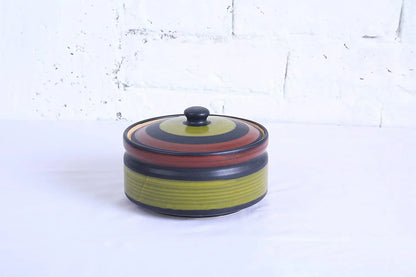 Green_Chandrakari_Ceramic_Snack_Bowl_Set - Caffeine Premium Ceramic
