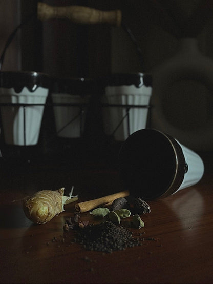 Caffeine Ceramic Handmade Coffee Stain Kulhads (set of 6)