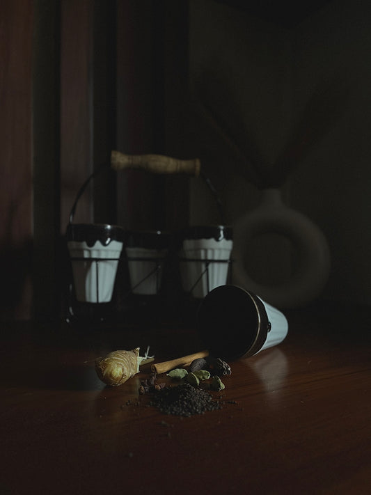 Caffeine Ceramic Handmade Coffee Stain Kulhads (set of 4)