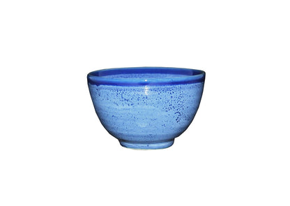 Caffeine Ceramic Handmade Blue Glossy Dessert Bowls – (Set of 6, 150 ml ) - Caffeine Premium Stoneware
