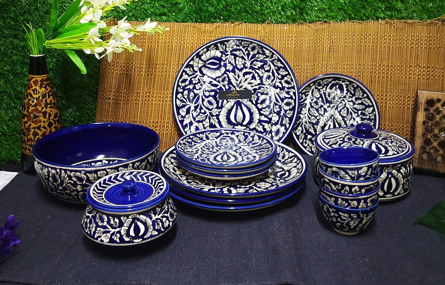 Mughal_Art_Ceramic_Dinner_Set_15_pcs - Caffeine Premium Ceramic