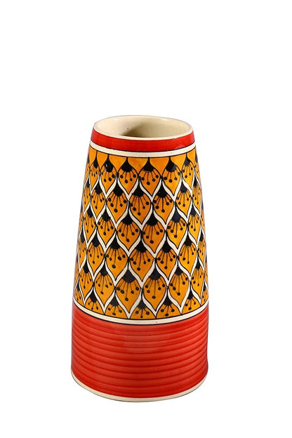 Mustard_Leaf_Table_Vase - Caffeine Premium Ceramic