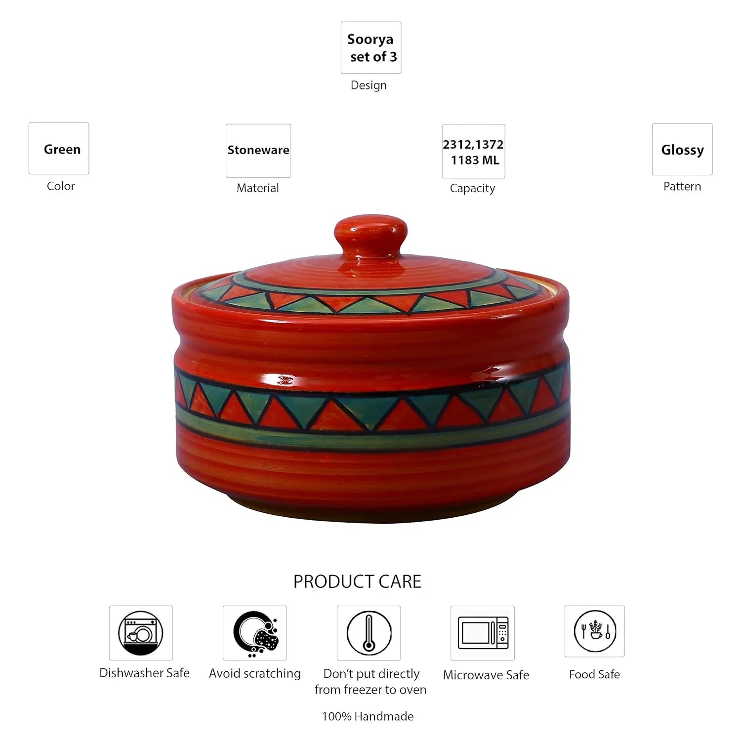 Premium_Handmade_Ceramic_Casserole_Set - Caffeine Premium Ceramic