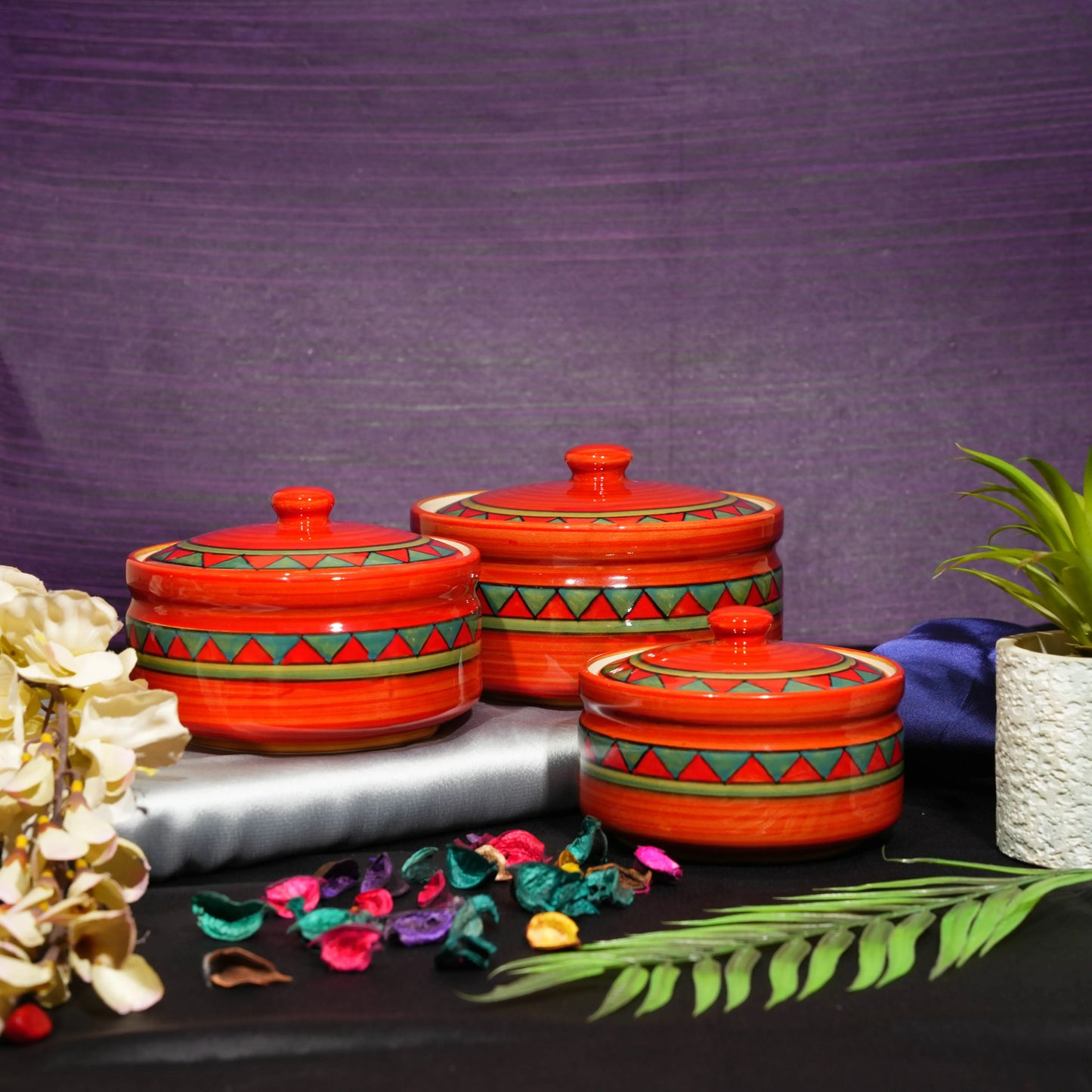Rustic_Brown_Ceramic_Casserole_Set_3_pcs - Caffeine Premium Ceramic
