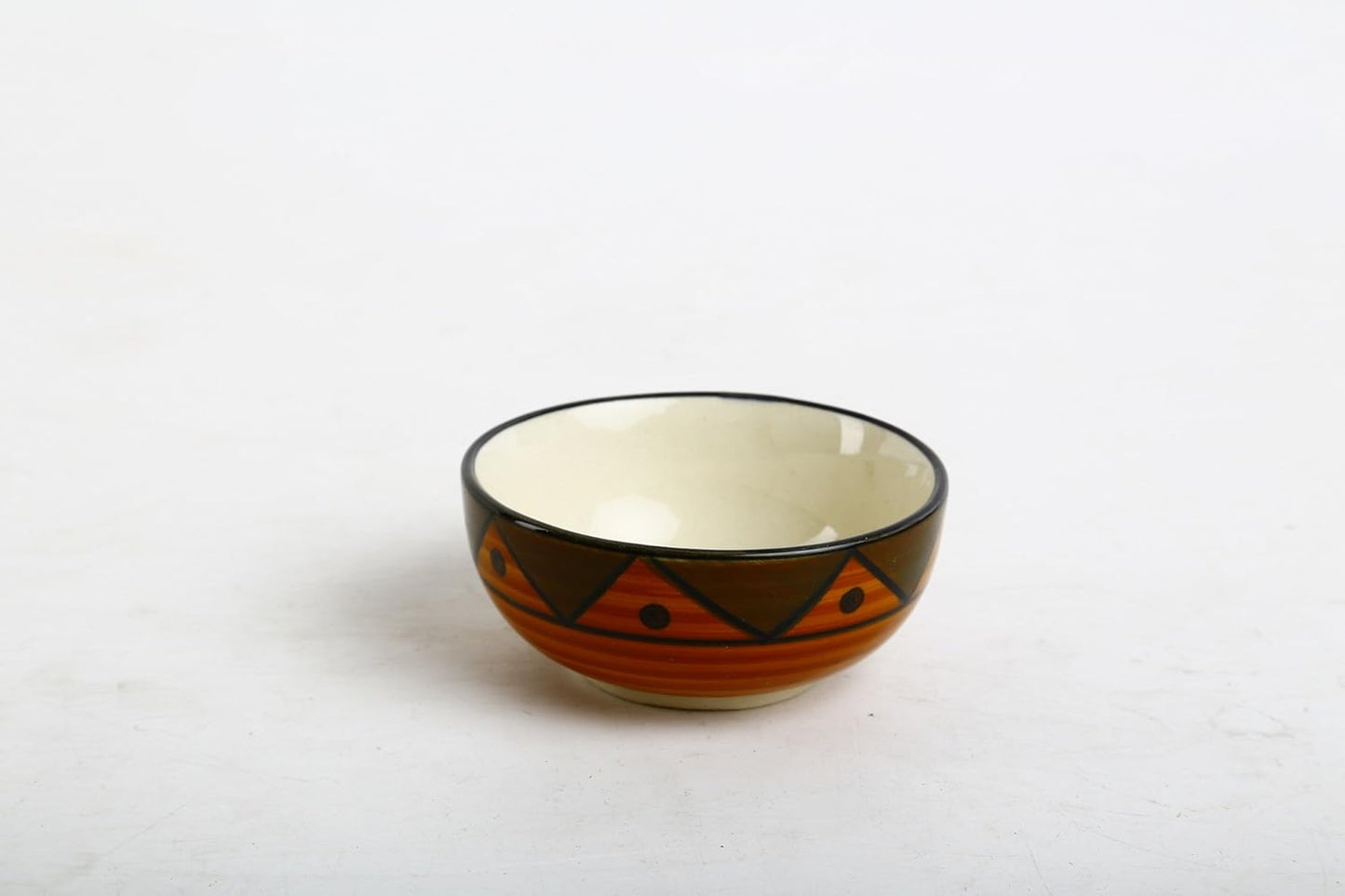 Caffeine Ceramic Handmade Brown soorya Dessert Bowl (Set of 2, 150 ml) - Caffeine Premium Stoneware